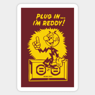 plug in reddy kilowatt gold Magnet